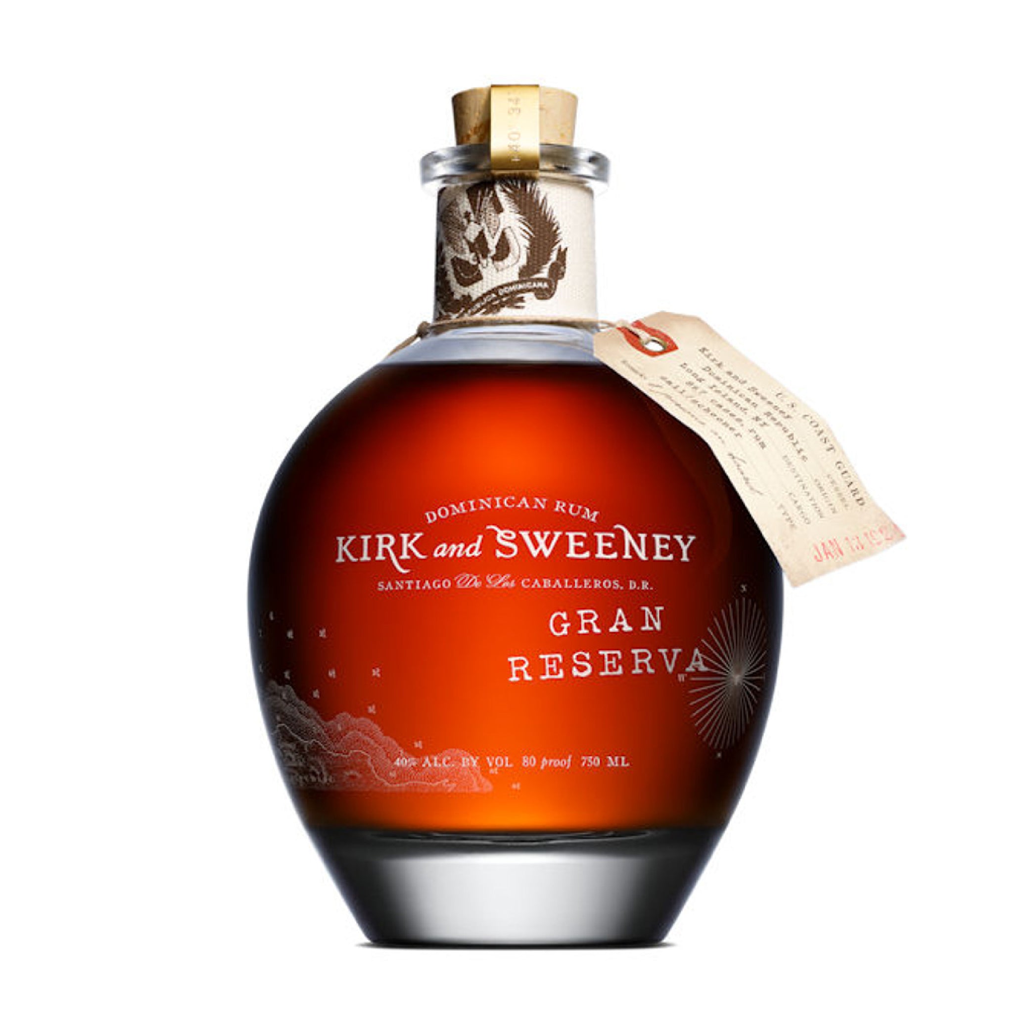 Kirk & Sweeney Gran Reserva 18 Years Old Rum 75cl