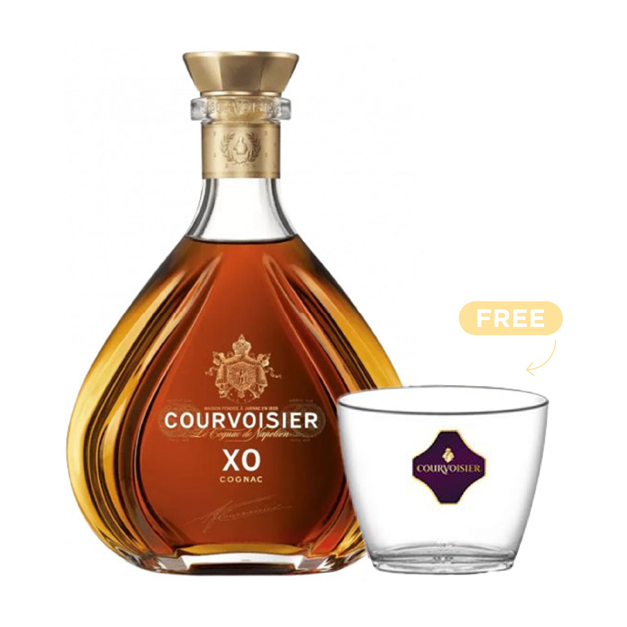 Courvoisier XO Cognac 70cl + FREE Ice Bucket