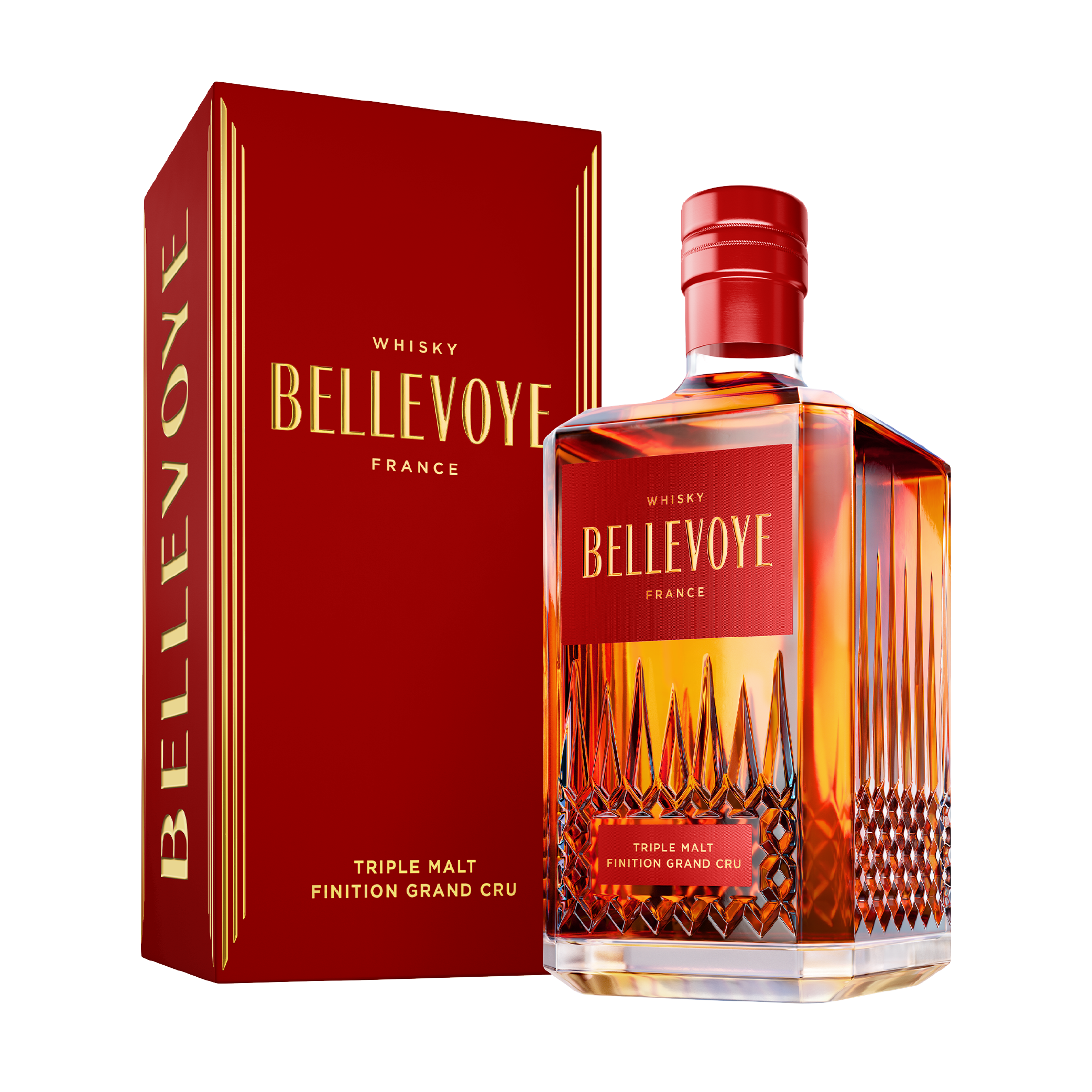 Bellevoye Red Triple Malt Grand Cru Finish French Whisky 70cl