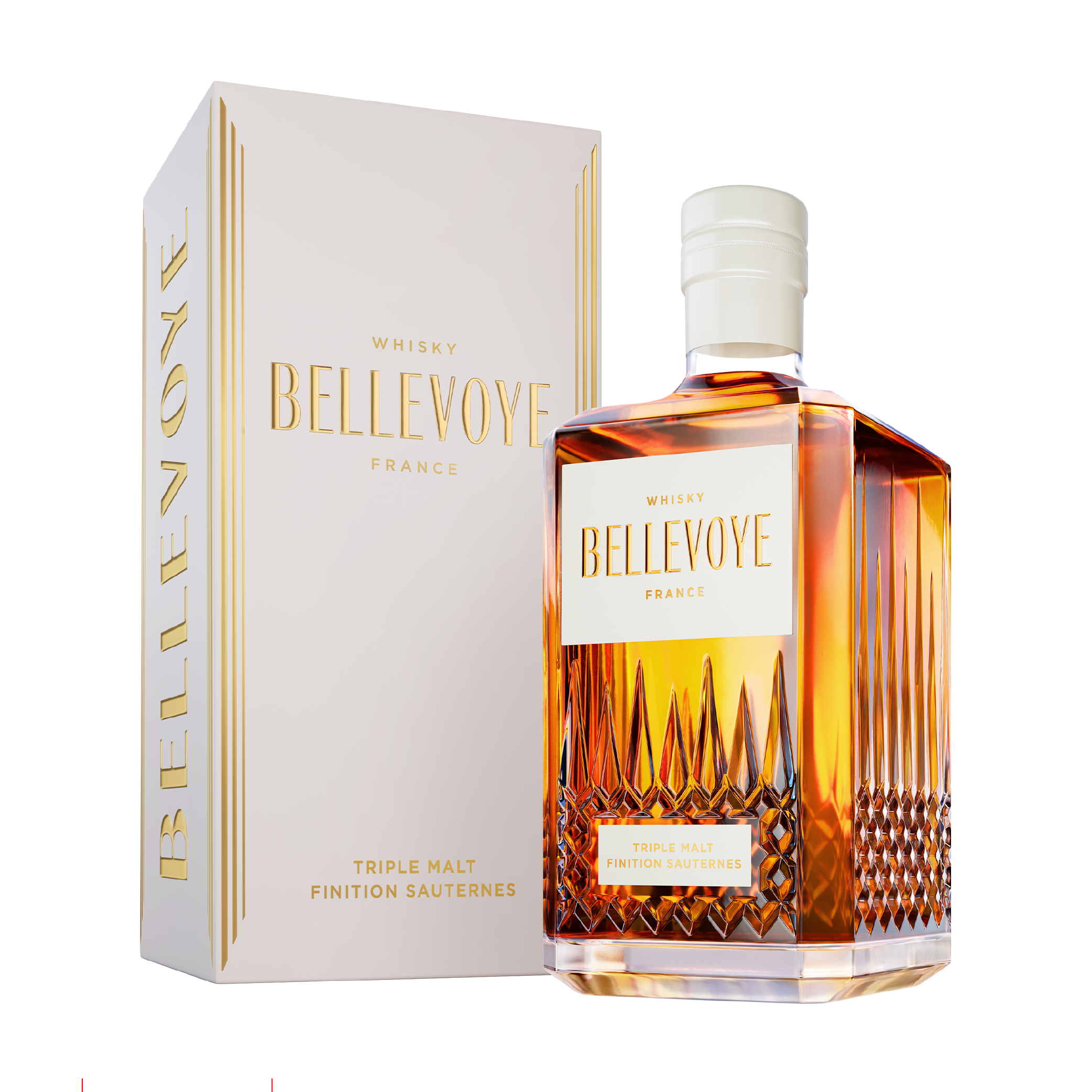 Bellevoye White Triple Malt Sauternes Finish French Whisky 70cl