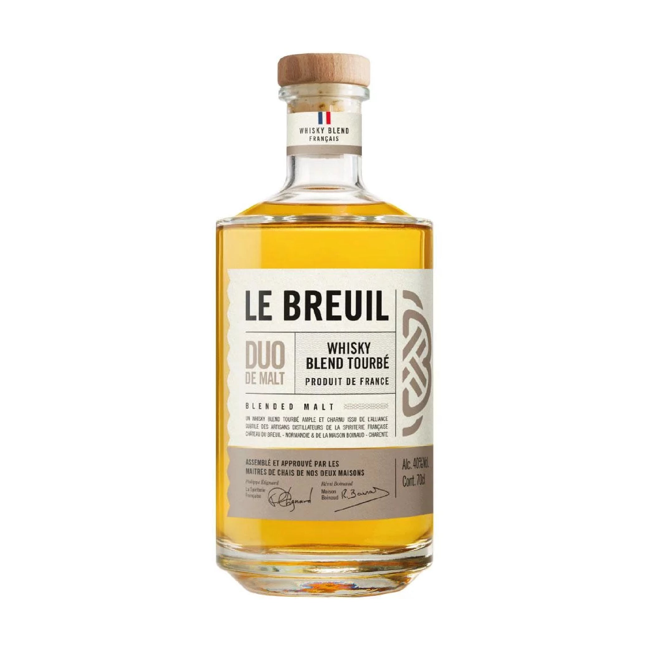 Le Breuil Duo De Malt Peated Blended Malt French Whisky 70cl