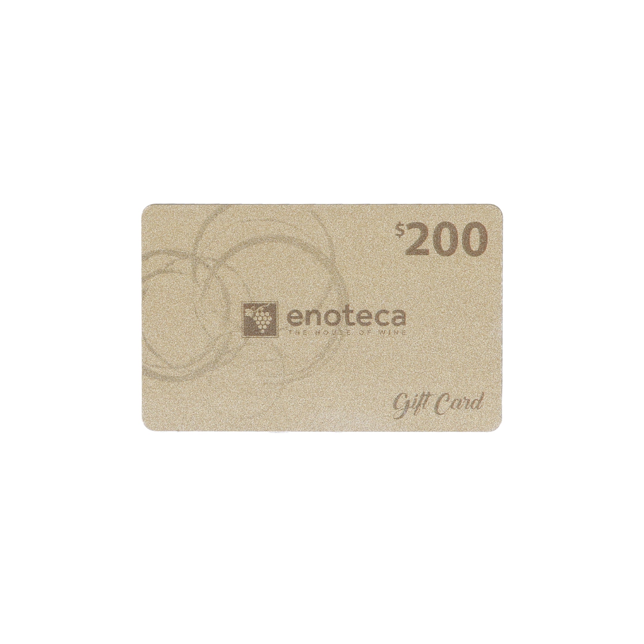 Enoteca Gift Card 200$