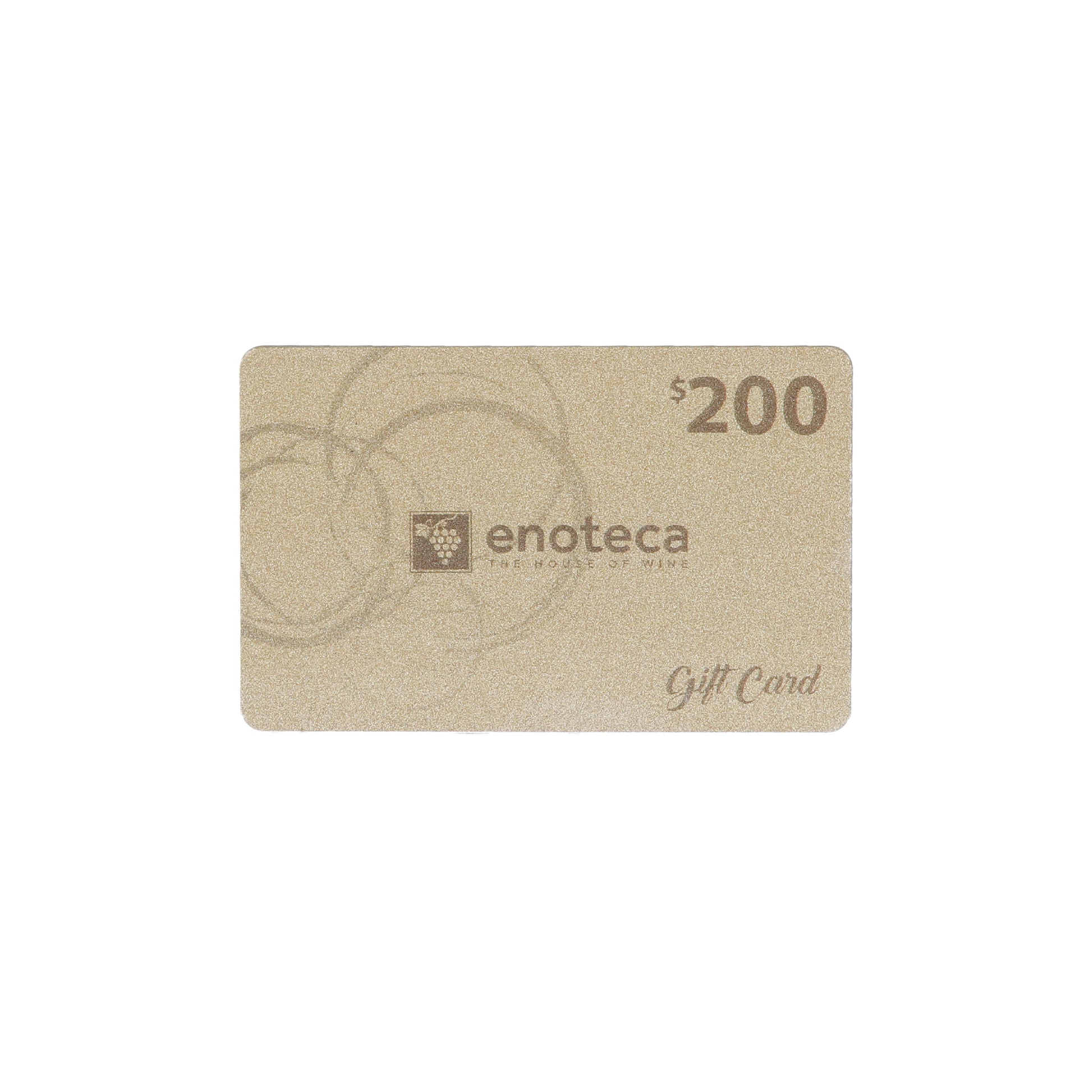 Enoteca Gift Card 200$