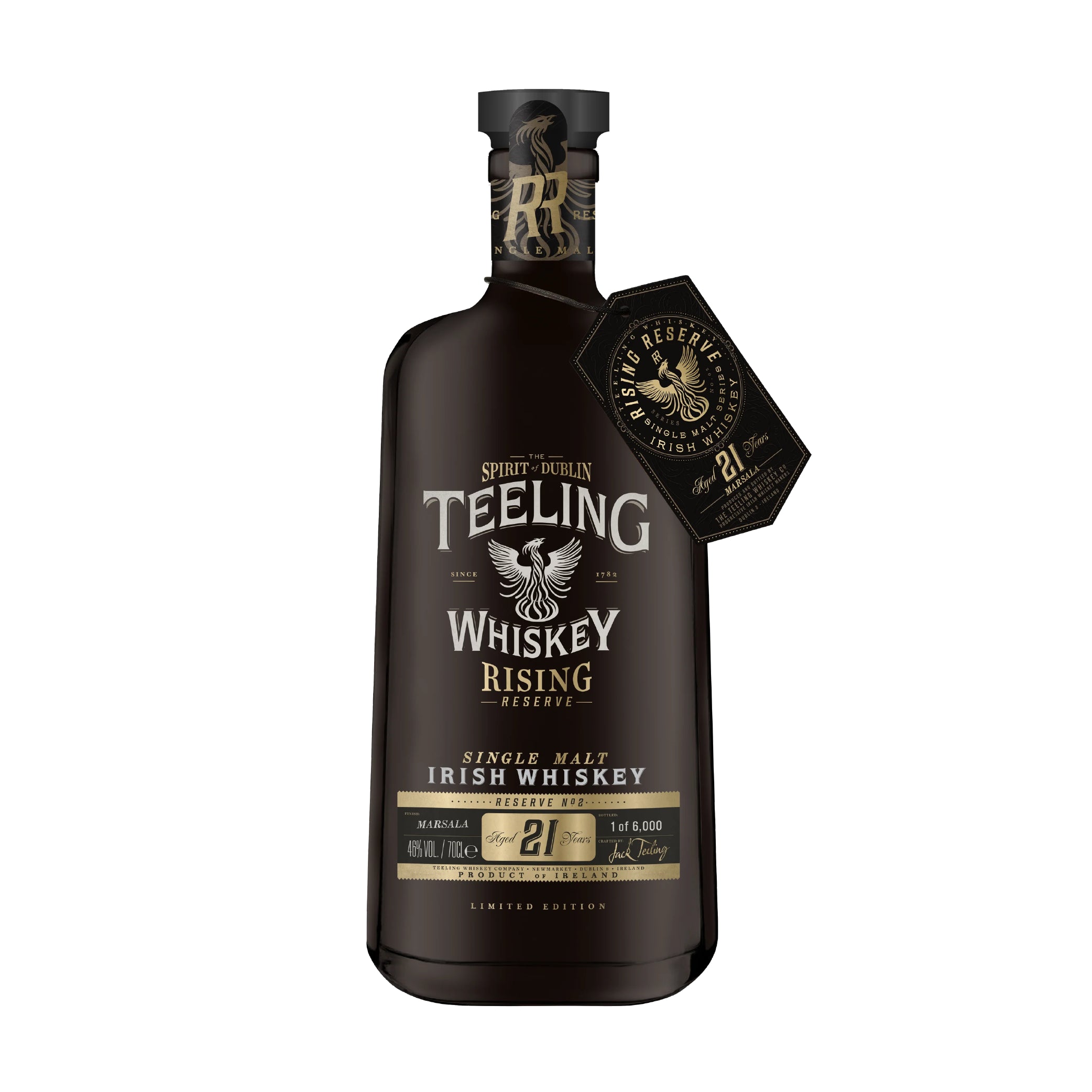 Teeling Irish Whiskey Rising Reserve Single Malt Aged 21 Years 70cl