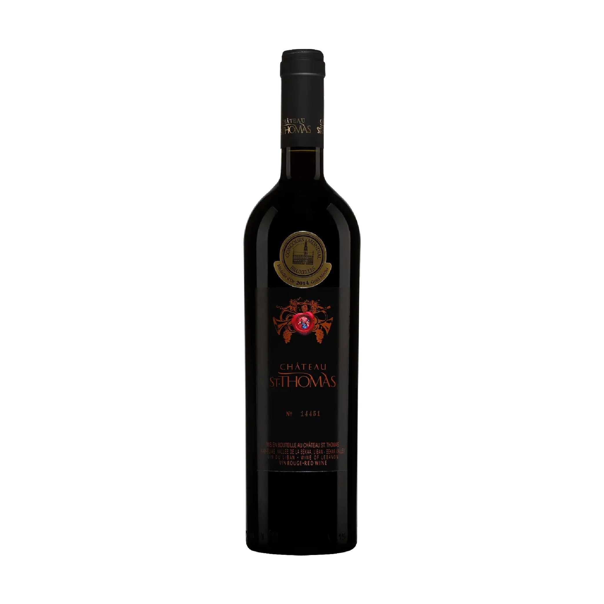 Château St. Thomas Red Bekaa Valley Lebanon 2018