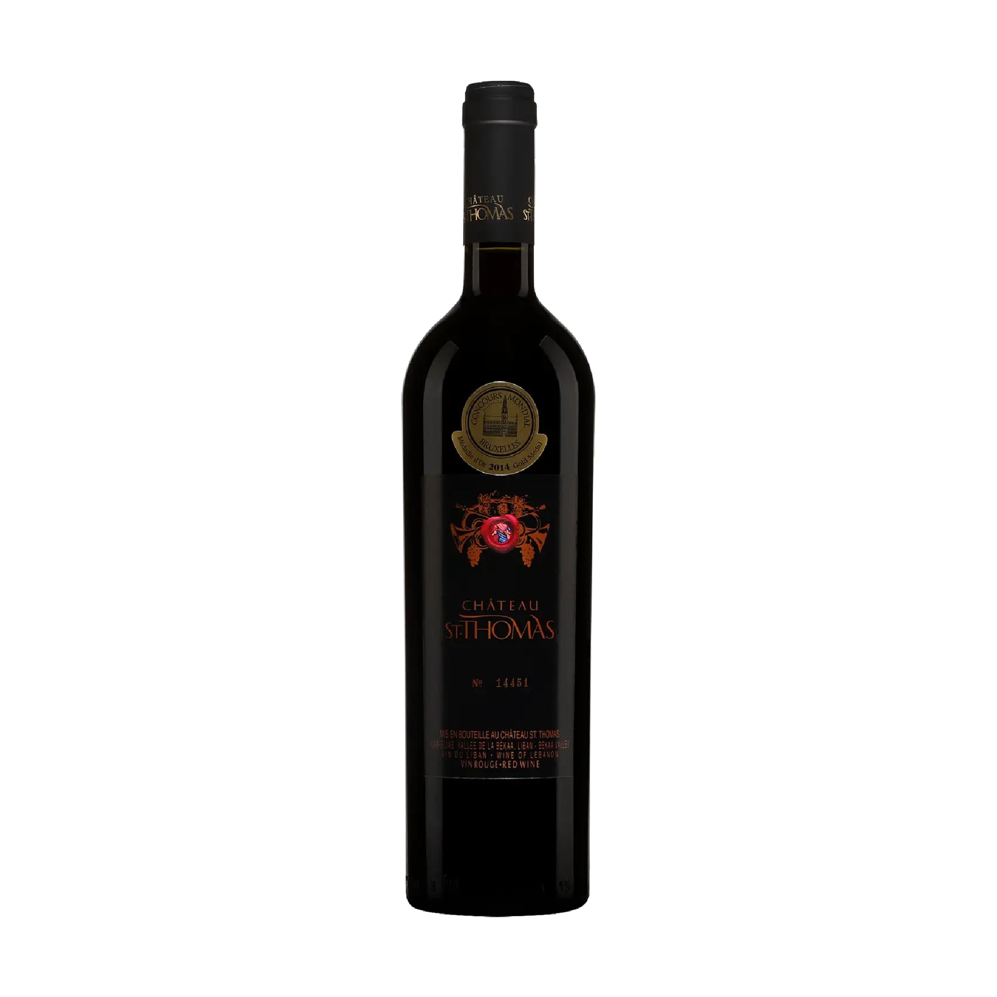 Château St. Thomas Red Bekaa Valley Lebanon 2018