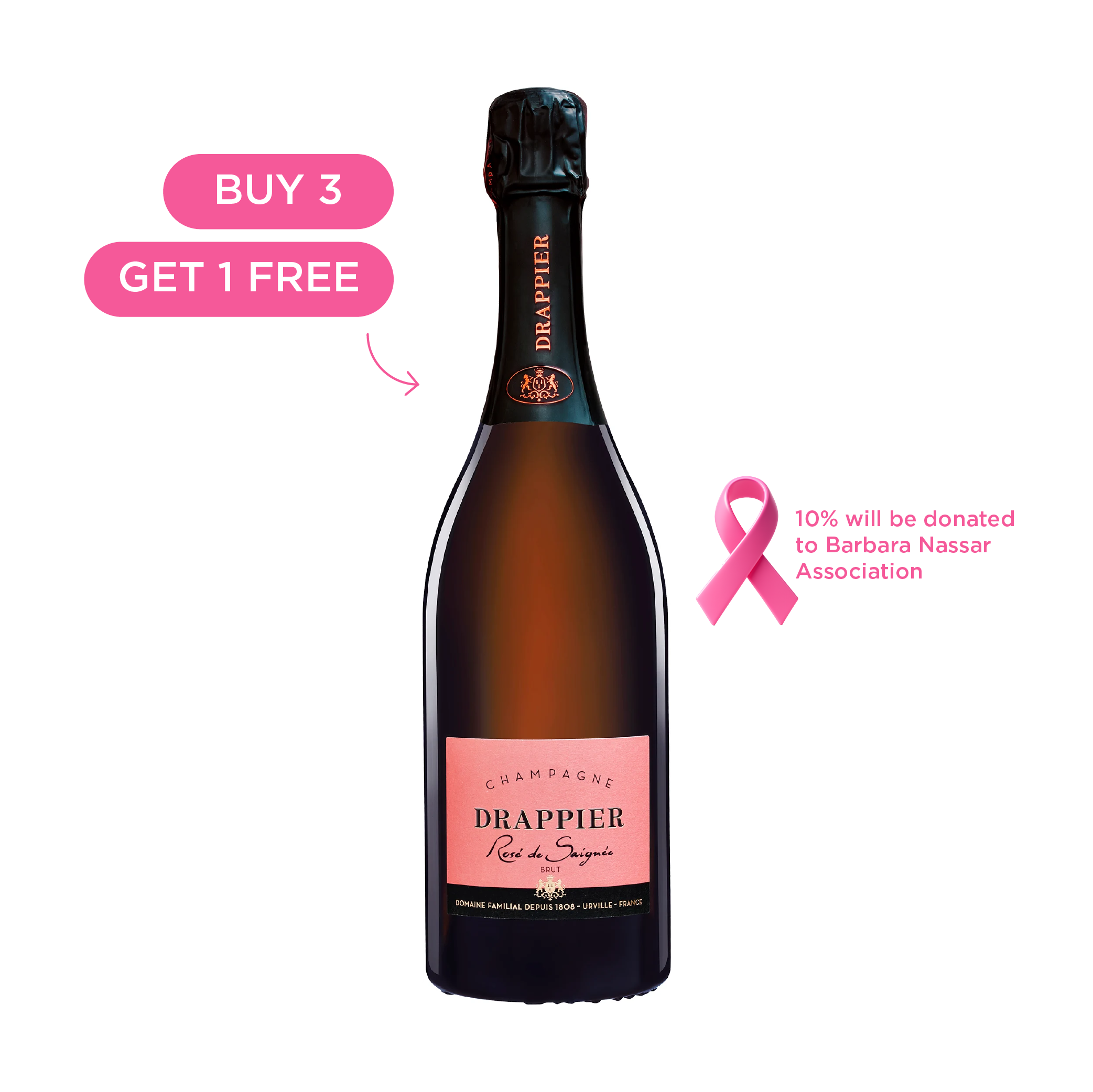Champagne Drappier Brut Rosé de Saignée