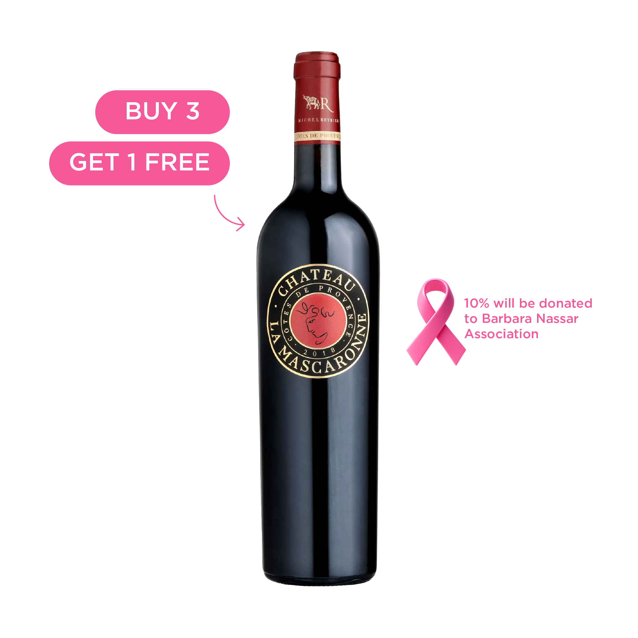 Château La Mascaronne Red AOC Côtes de Provence France 2018