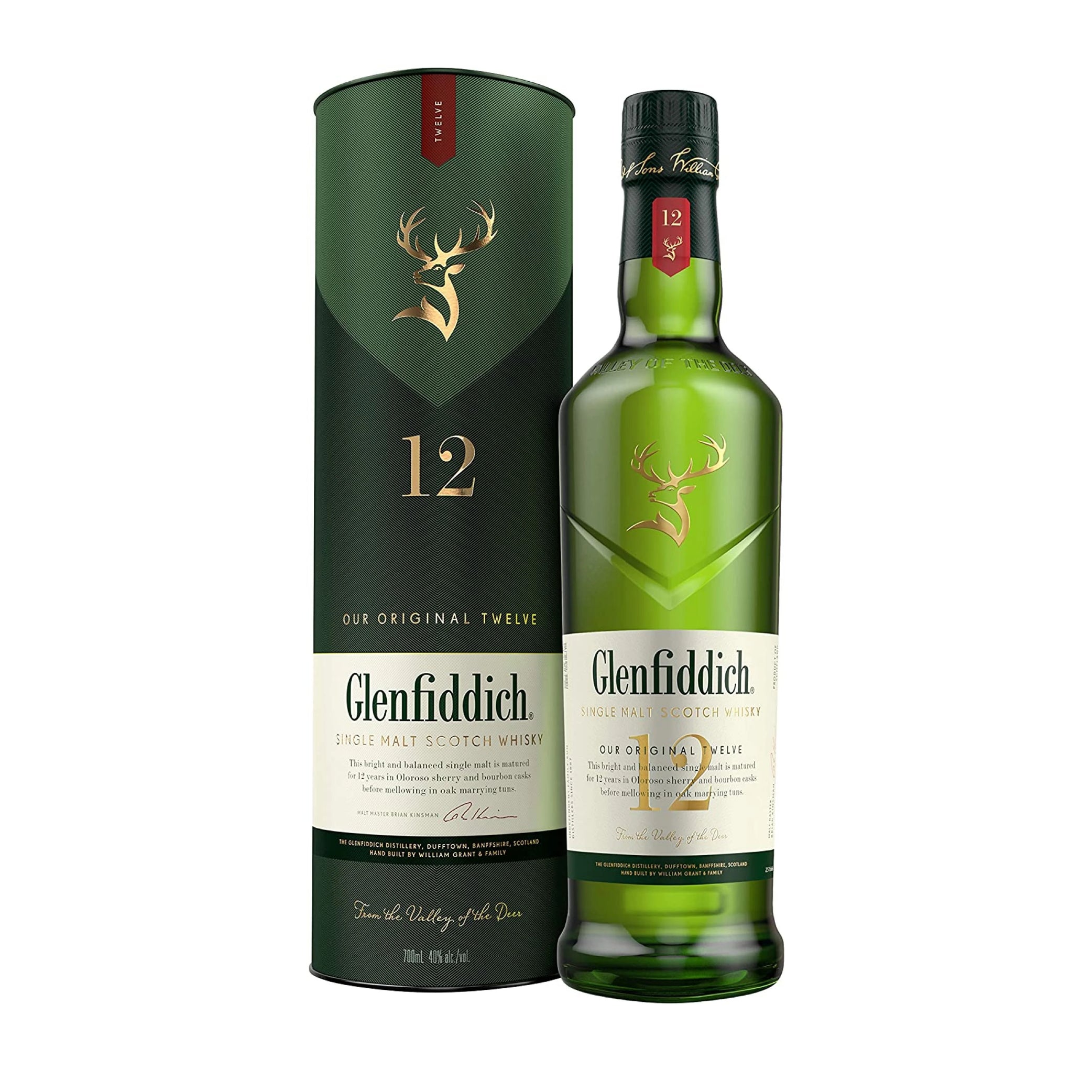 Glenfiddich 12 Years Old Single Malt Scotch Whisky 75cl