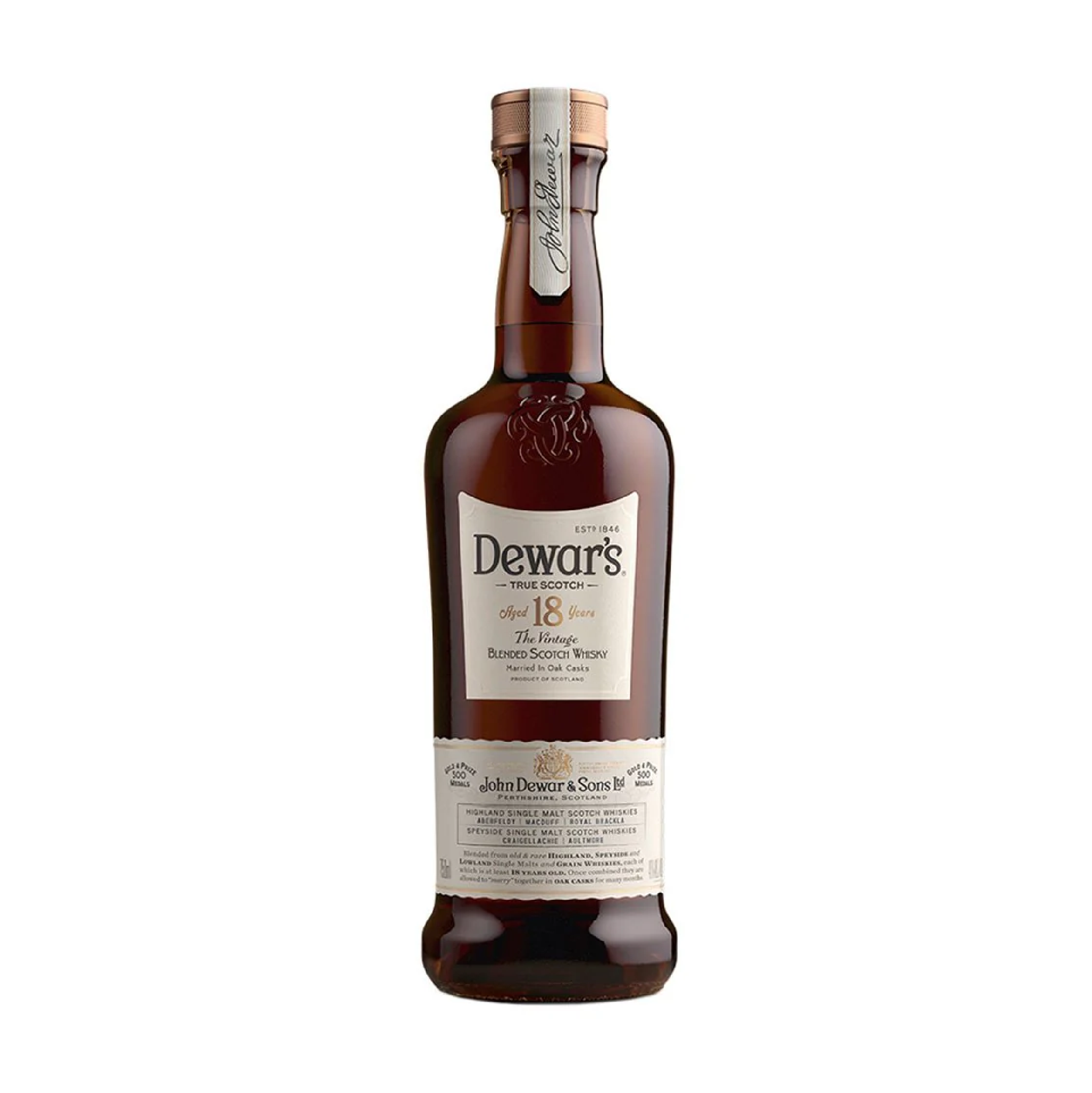 Dewar's 18 Years Old Blended Scotch Whisky 75cl