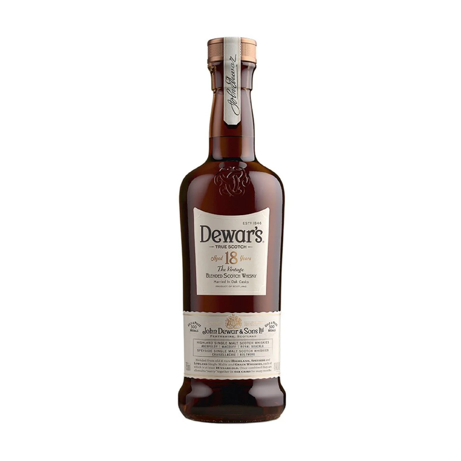 Dewar's 18 Years Old Blended Scotch Whisky 75cl