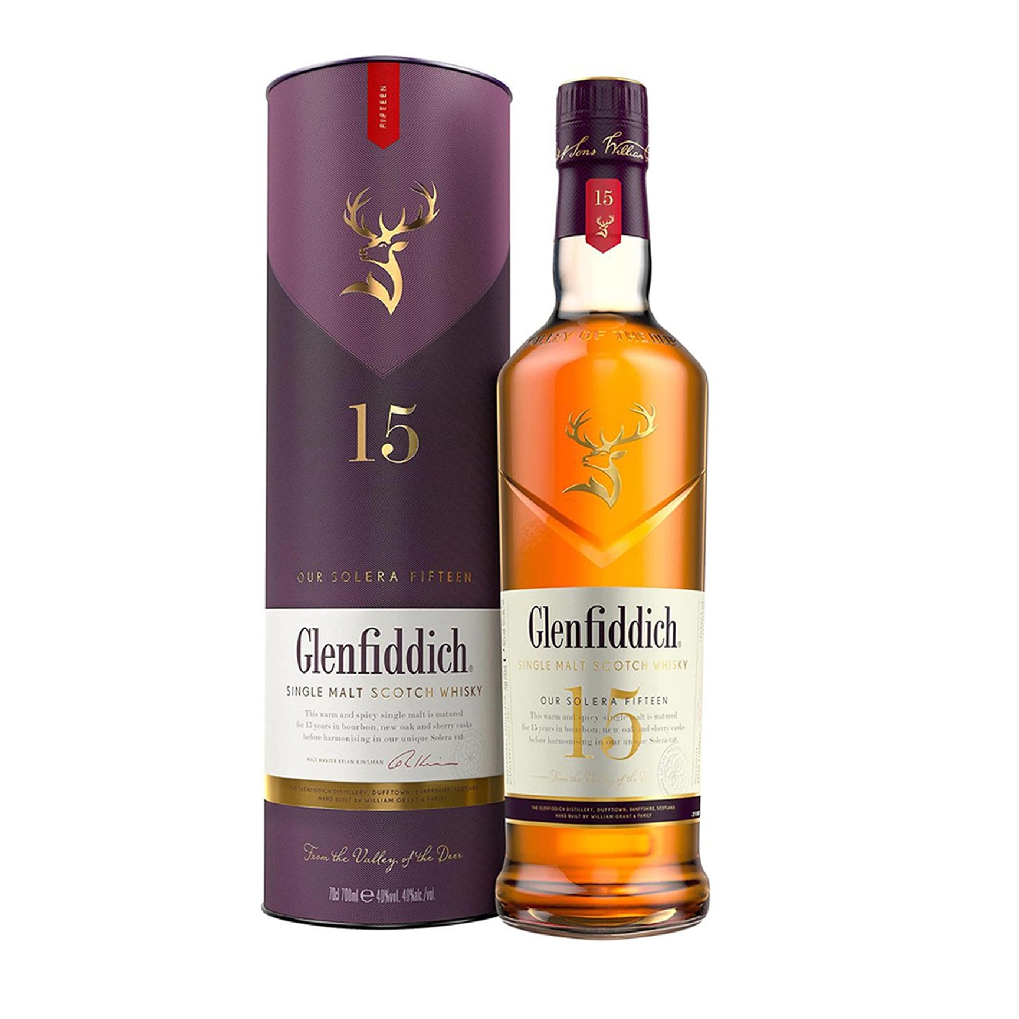 Glenfiddich 15 Years Old Single Malt Scotch Whisky 75cl