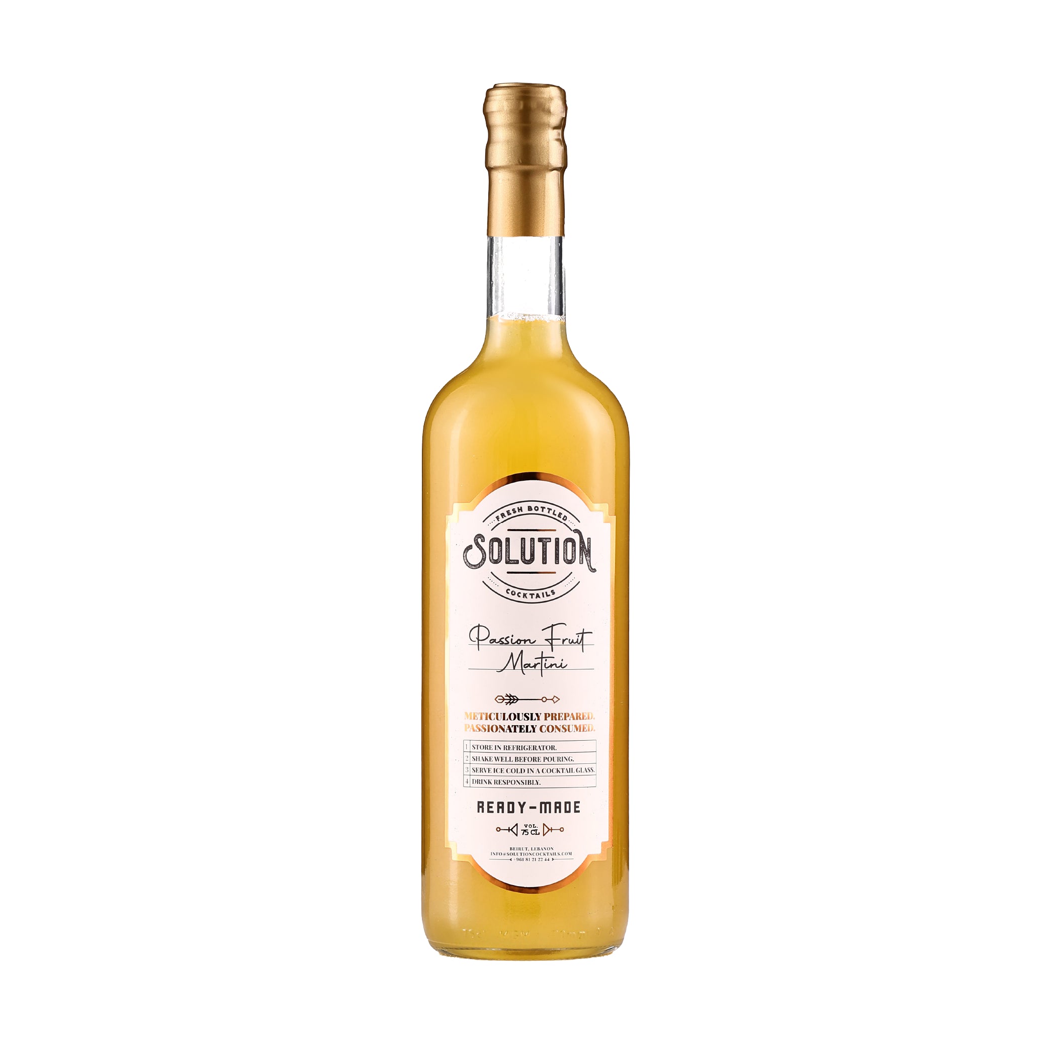 Passion Fruit Martini Solution Cocktails 75cl