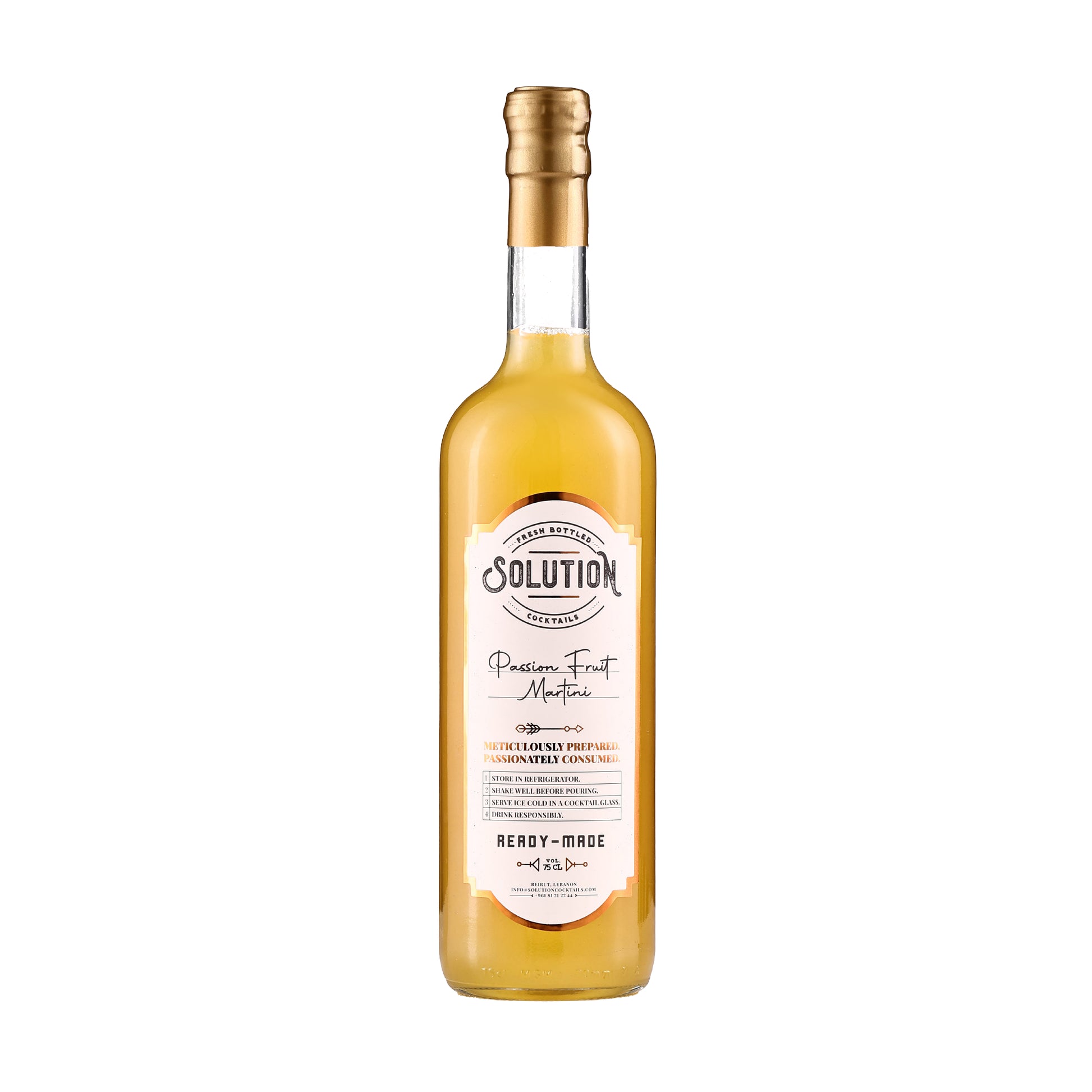 Passion Fruit Martini Solution Cocktails 75cl