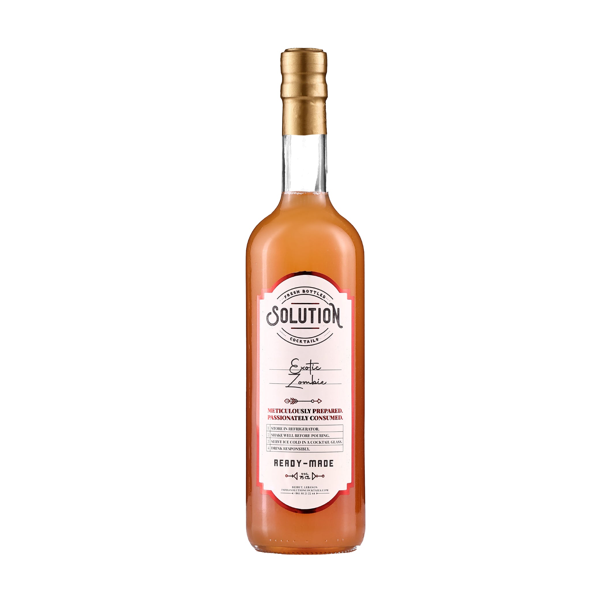 Exotic Zombie Solution Cocktails 75cl