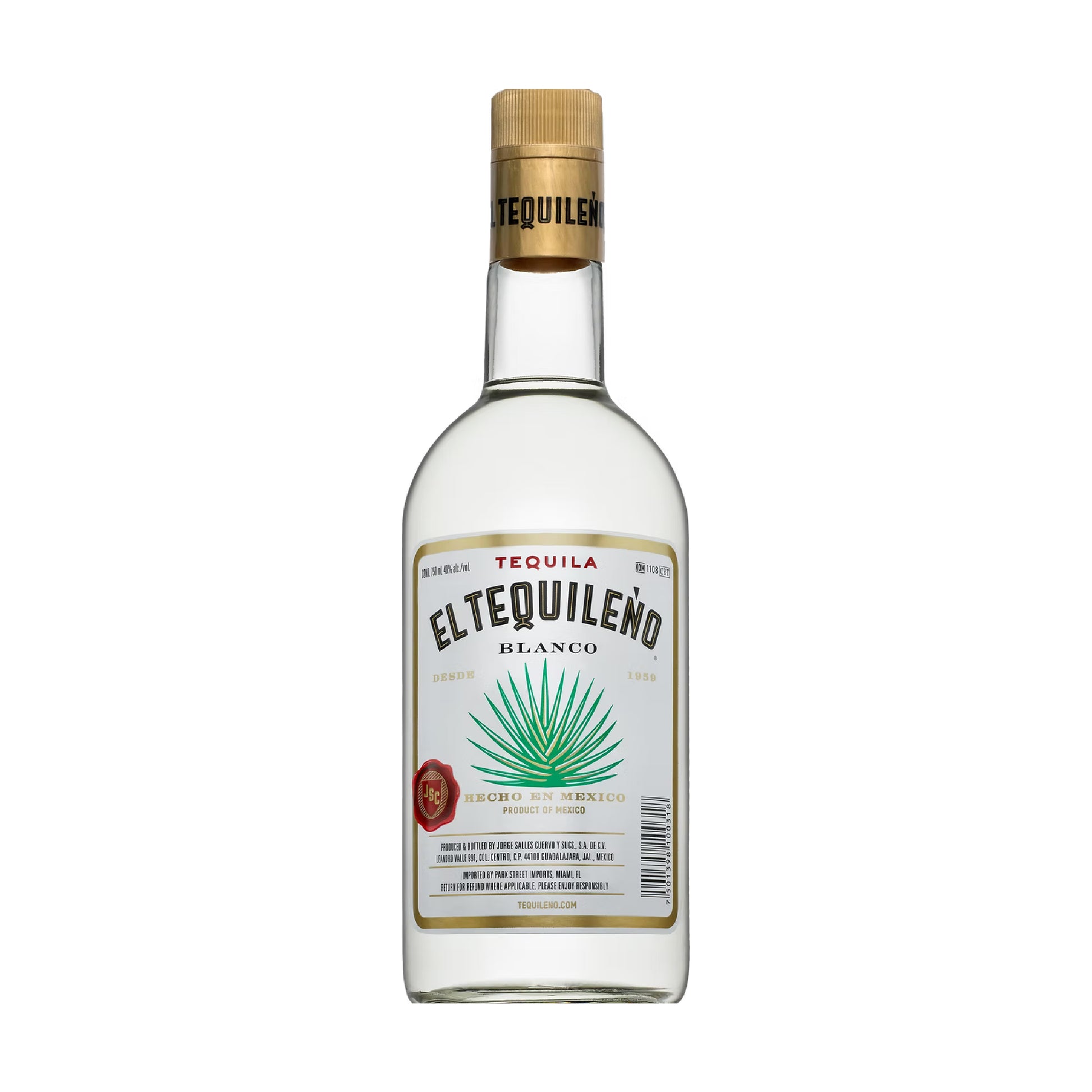 El Tequileño Blanco Tequila 75cl