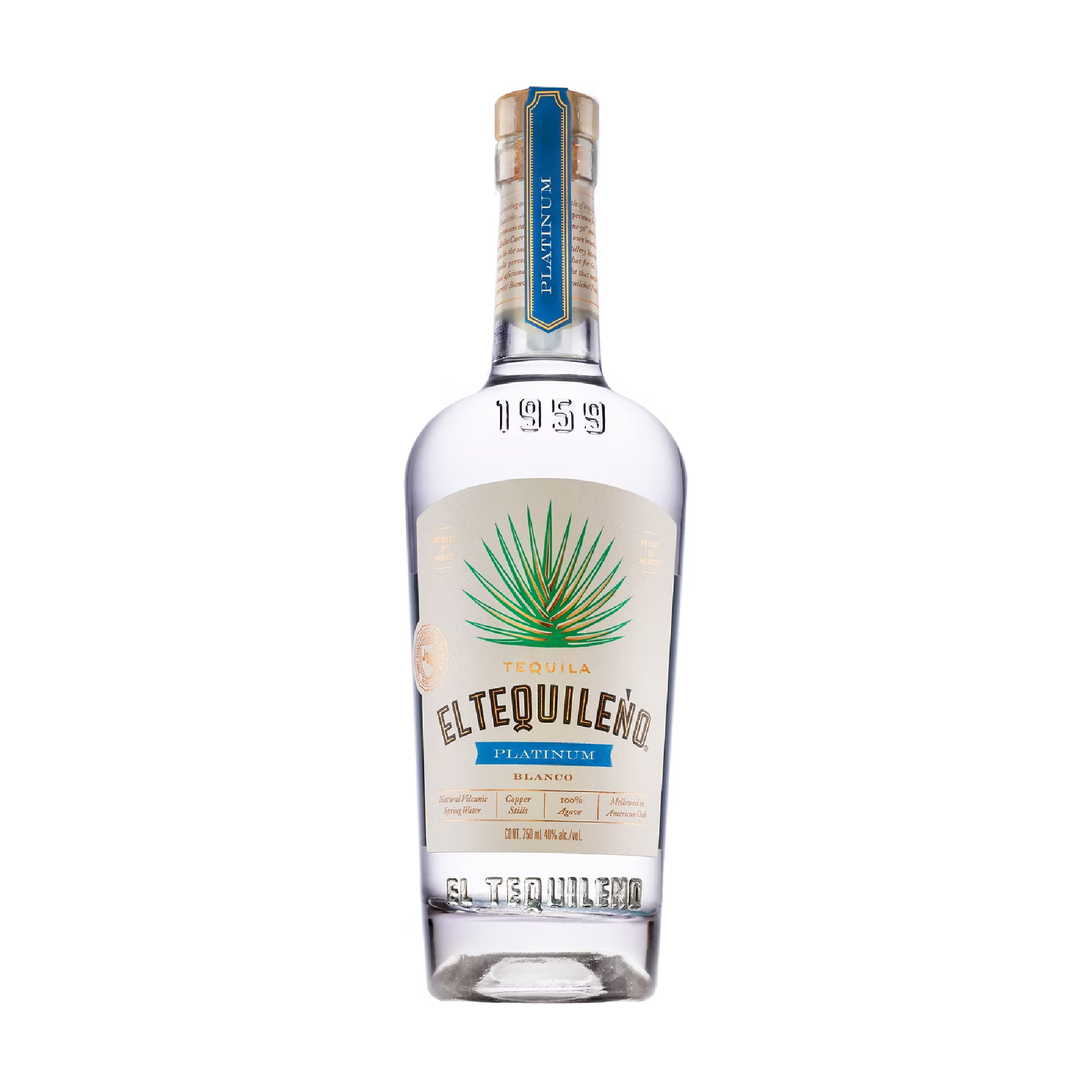 El Tequileño Platinum Tequila 75cl