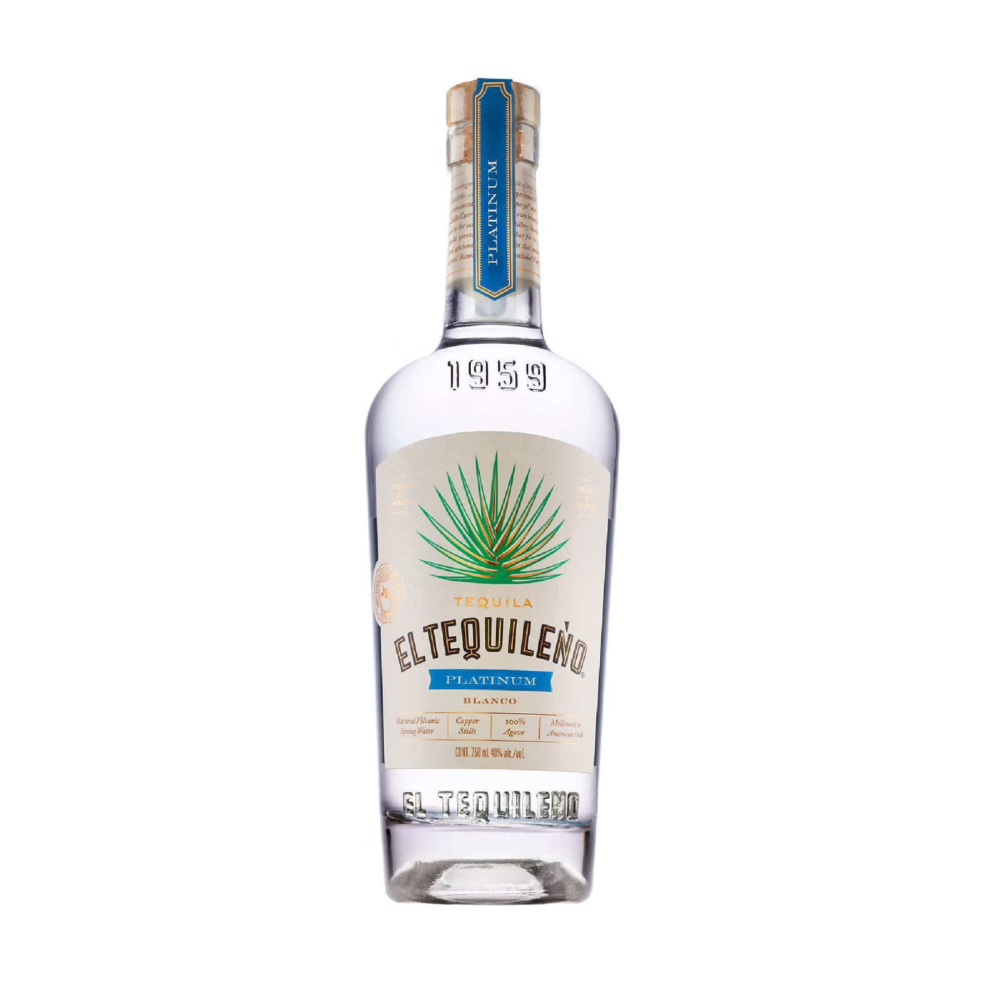 El Tequileño Platinum Tequila 75cl